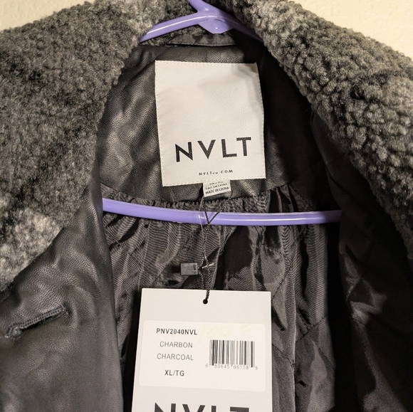 NVLT  Gray Plaid Coat NWT - Picture 4 of 5